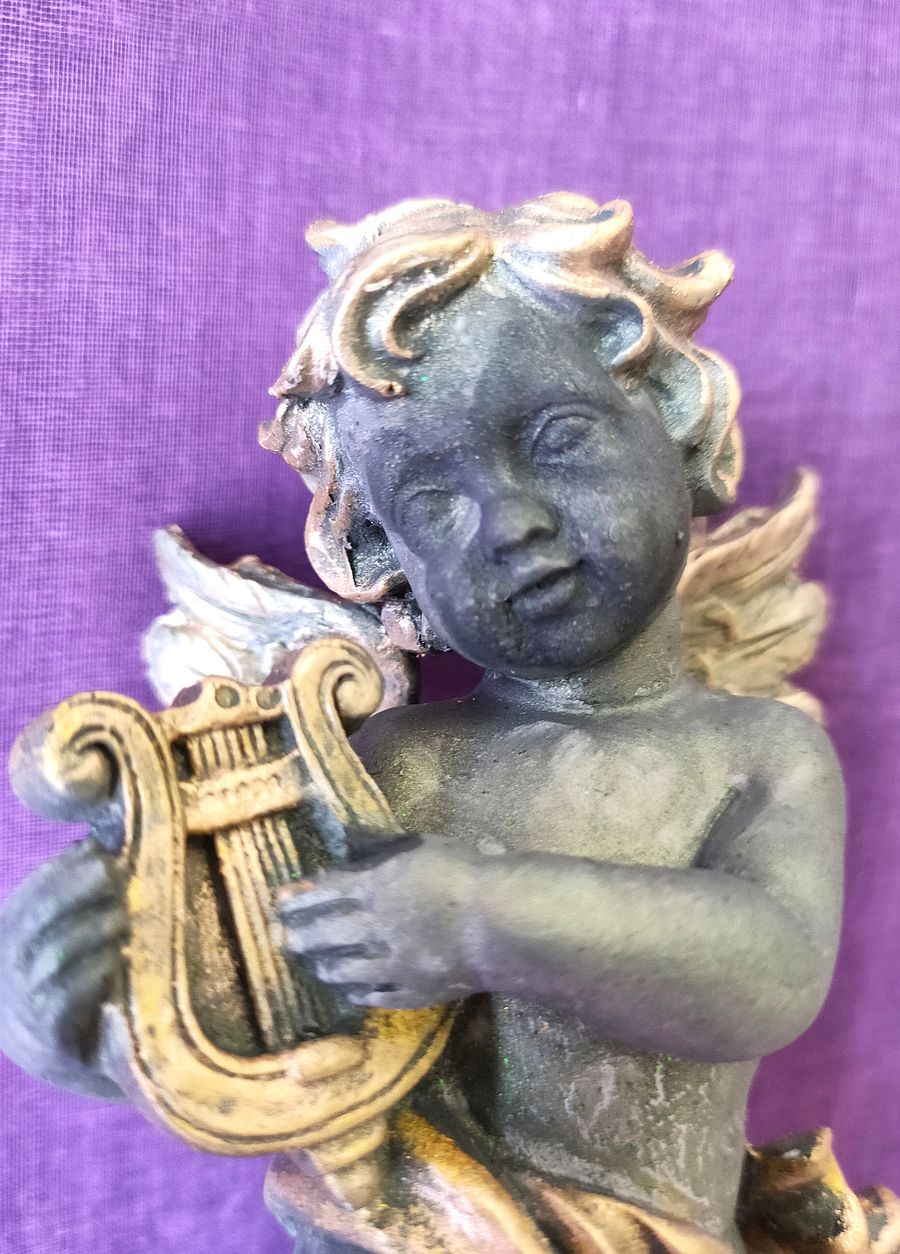 Único e exclusivo Anjo de parede com harpa, ser espiritual product image (4)
