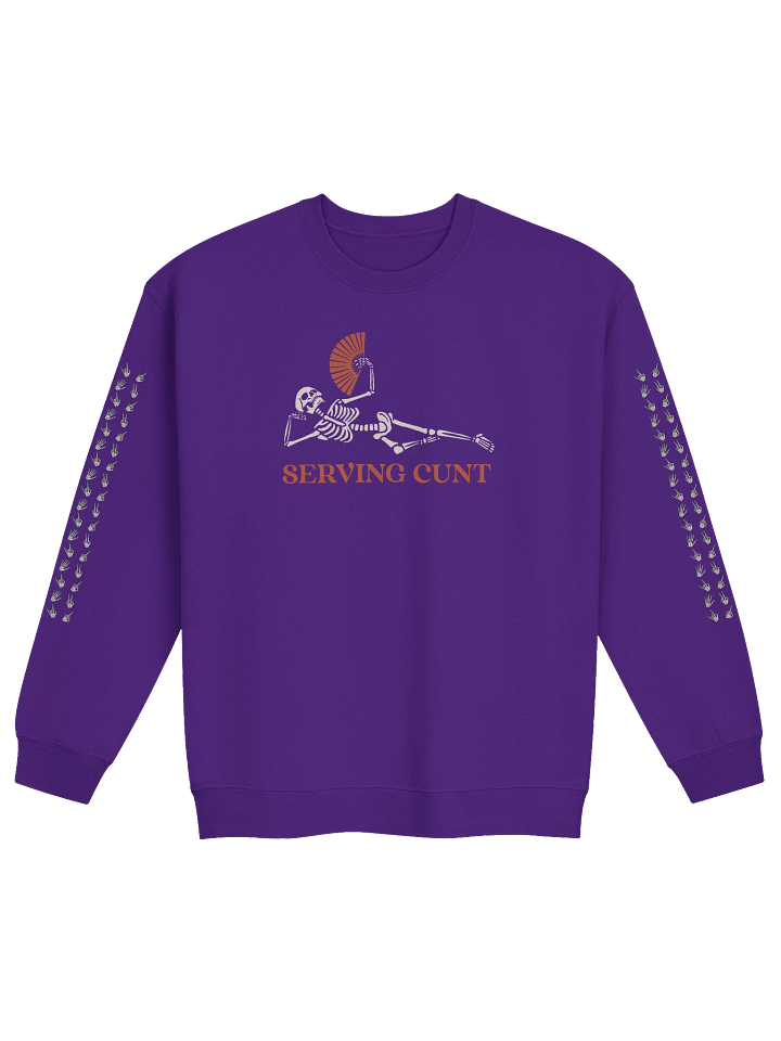 Serving bone zone alt art sleeve print sweatshirt product image (25)