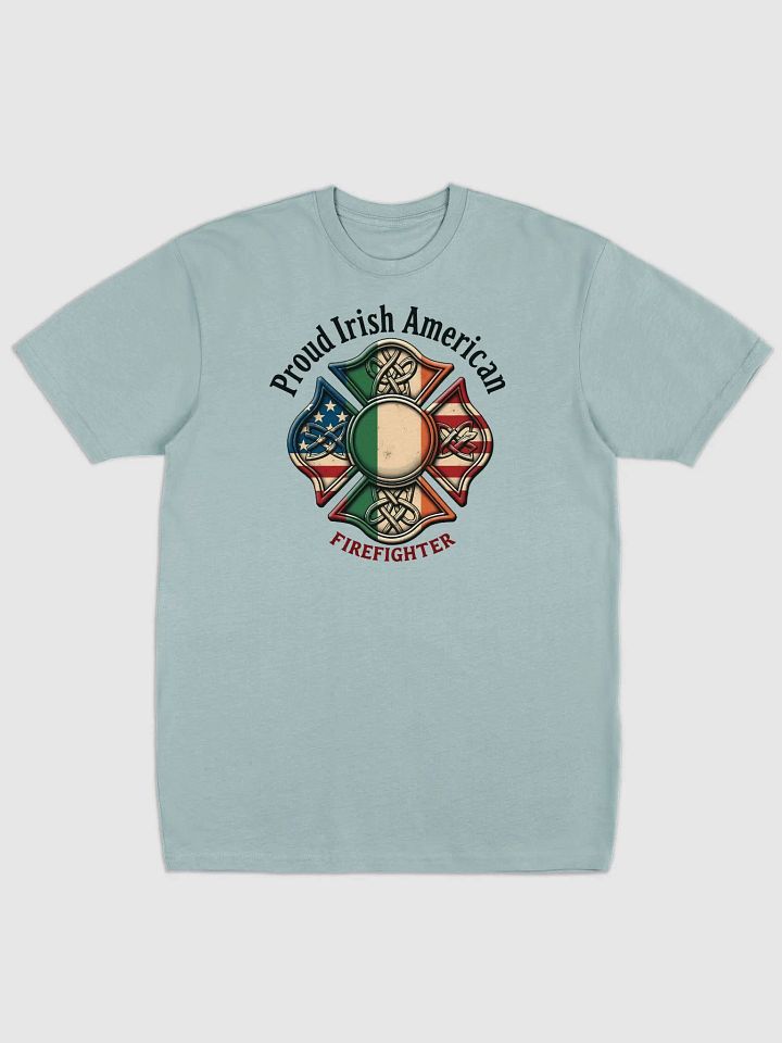Proud Irish American Firefighter Emblem Tee product image (2)