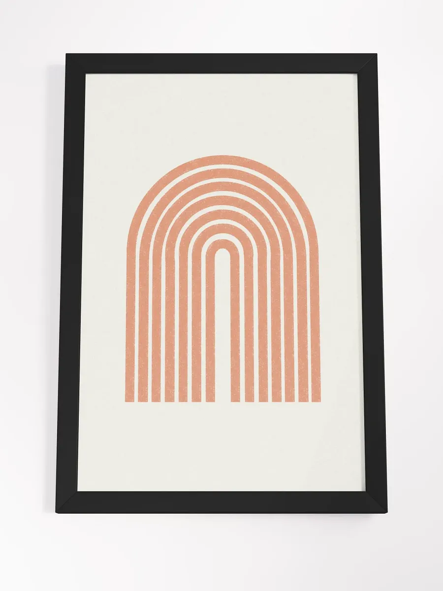 Symmetrical Coral Arch Framed Poster | Elegant and Modern Wall Art product image (3)