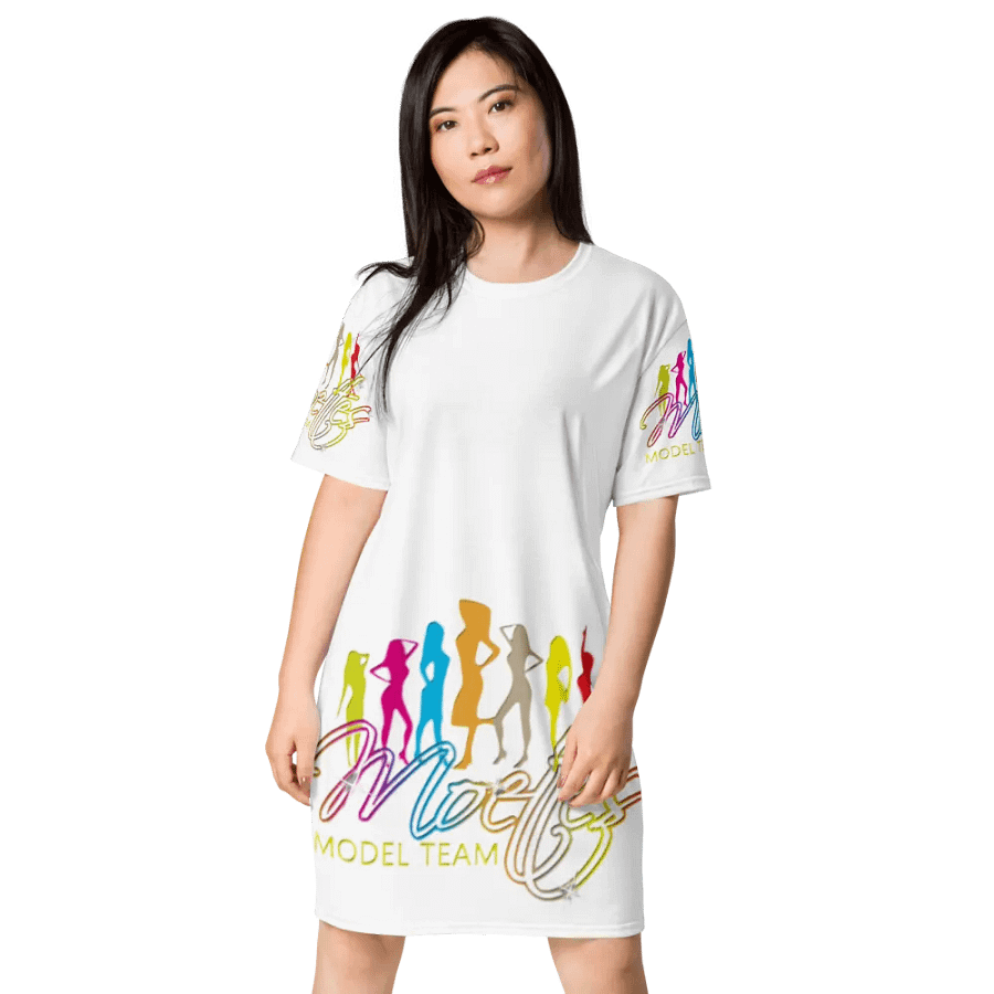 MOETTES PASSION WHT T SHIRT DRESS product image (1)