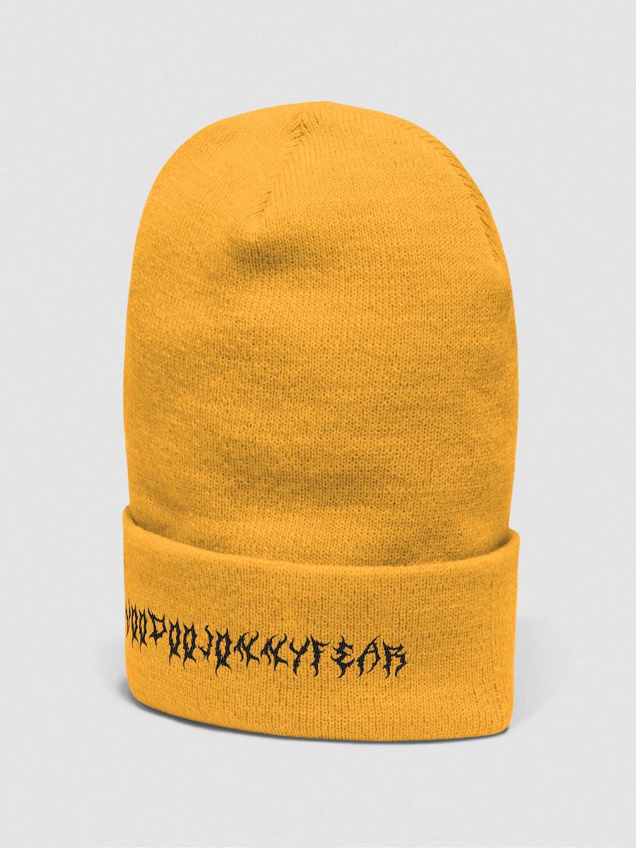 VoodooJonnyFear Beanie black text product image (8)