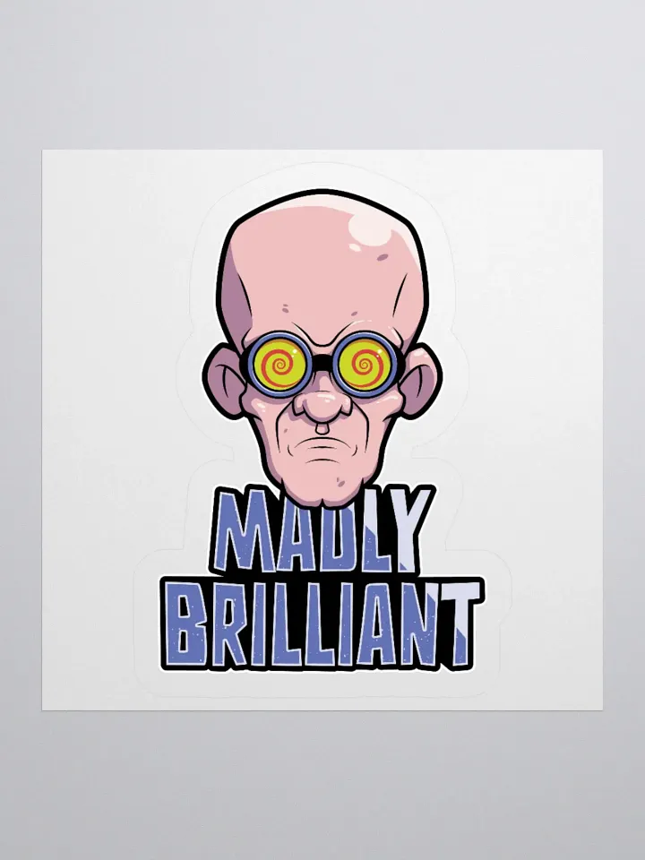 Funny College Student Sticker – Madly Brilliant Design product image (1)
