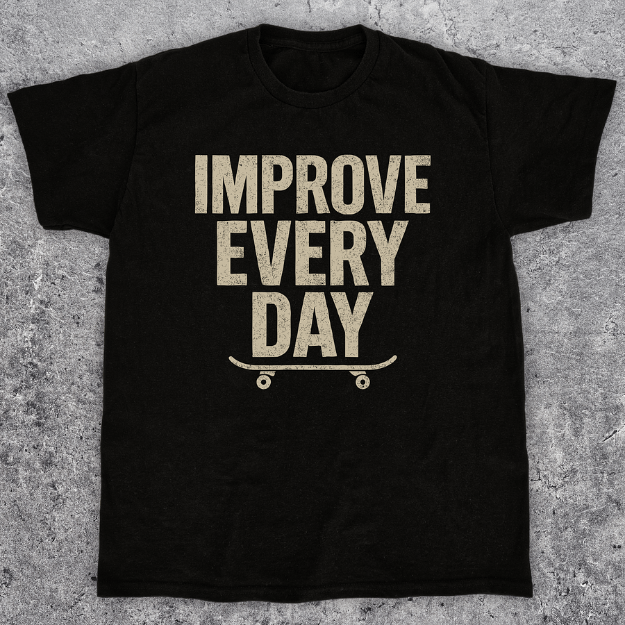 Improve every day, Skate t-shirt, Unisex product image (1)