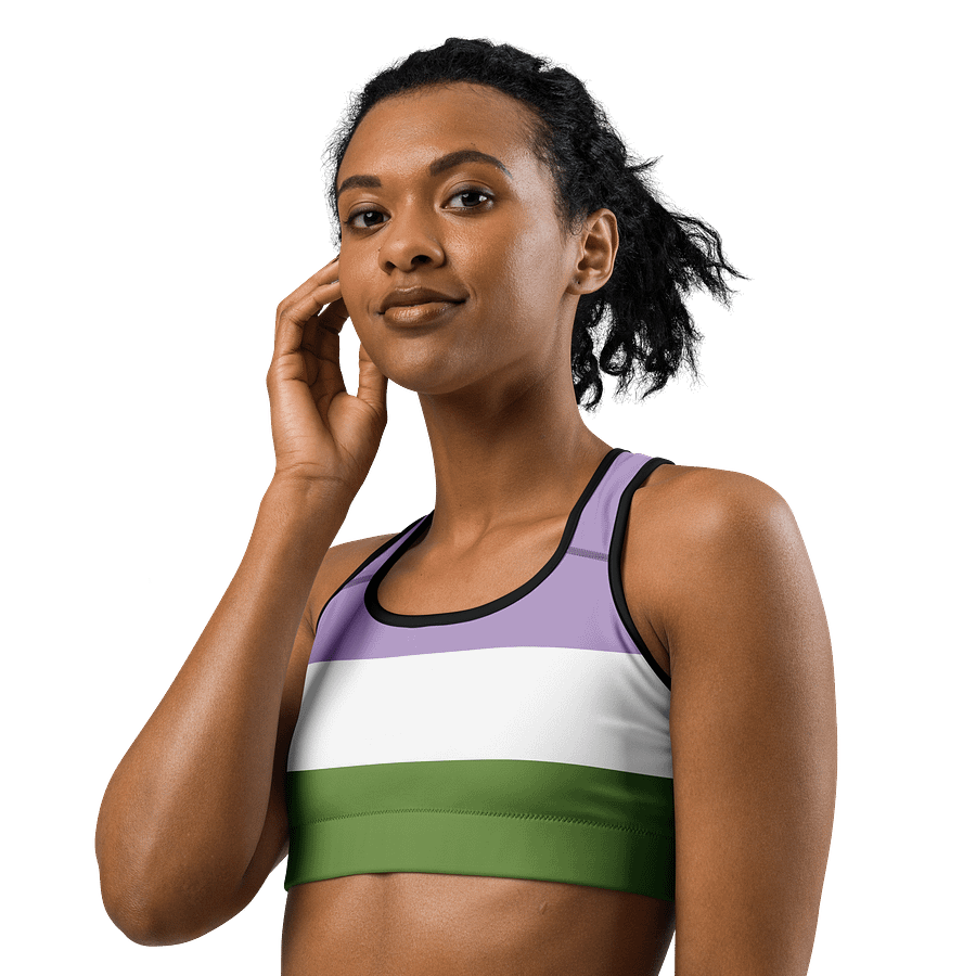 Genderqueer Pride Flag Sports Bra product image (2)