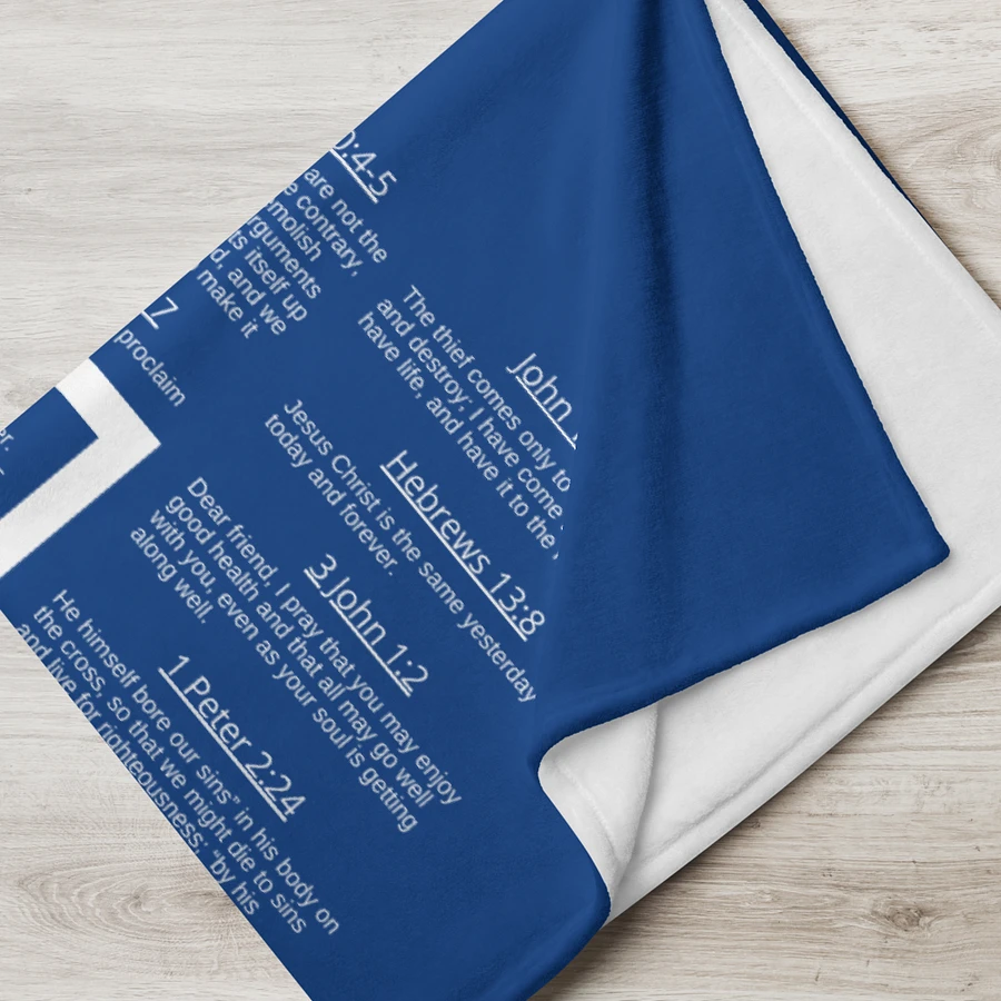 Armour Of God Royal Blue Prayer Blanket product image (4)