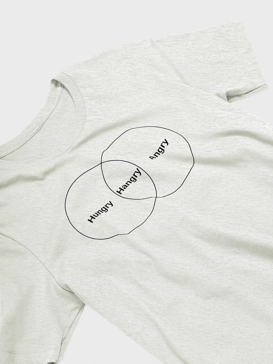Hungry. Hangry. Angry. — Venn Diagram Mood T-Shirt product image (3)