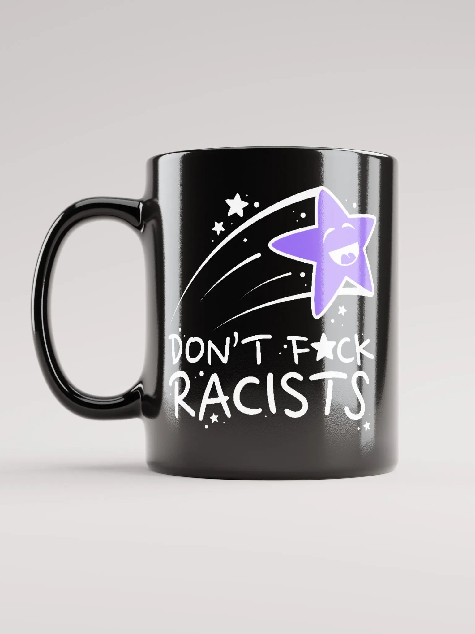 Don't F*CK Racists Mug - Purple product image (2)