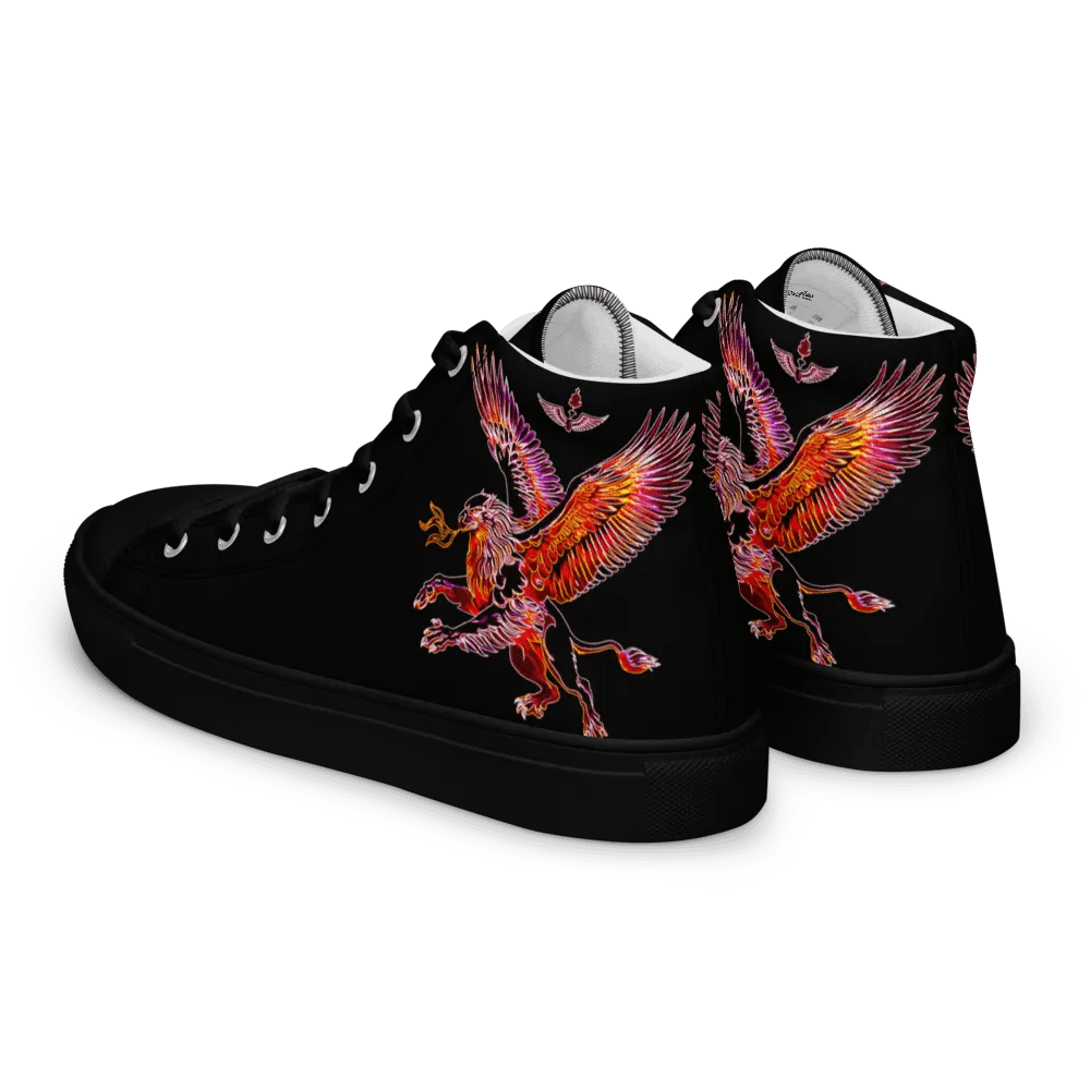 Gripen Flying red//Griffin/Men's High Top Canvas Shoes by Allcolor product image (4)