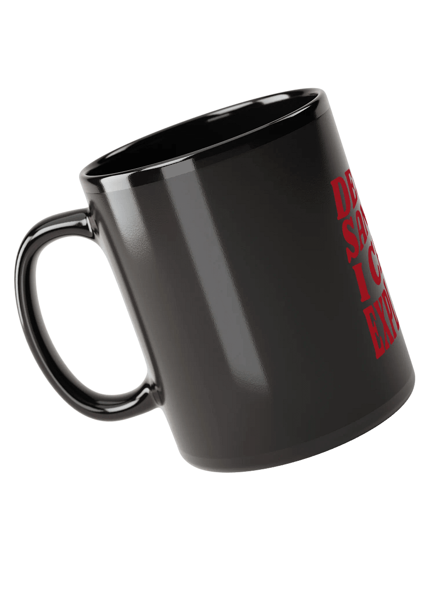 Dear Santa Confession Black Mug - 'I Can Explain...' | Holiday Mug product image (3)