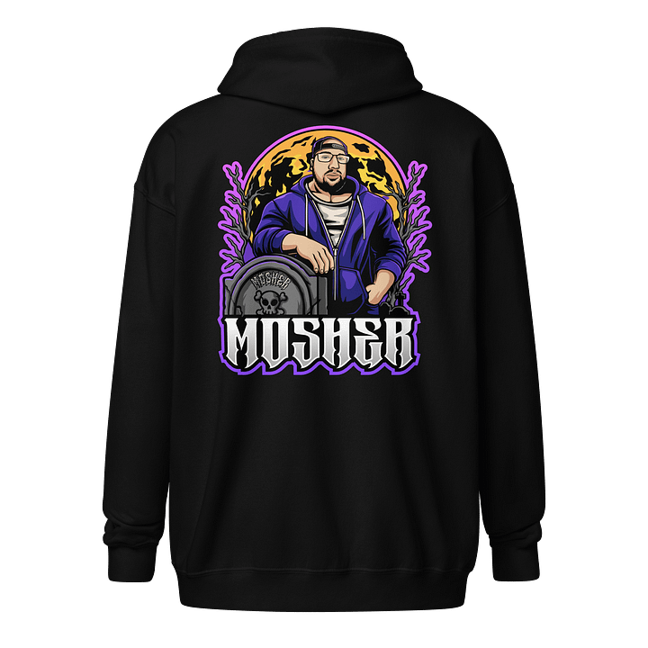 MOSHER GRAVE LOGO ZIP HOODIE product image (2)