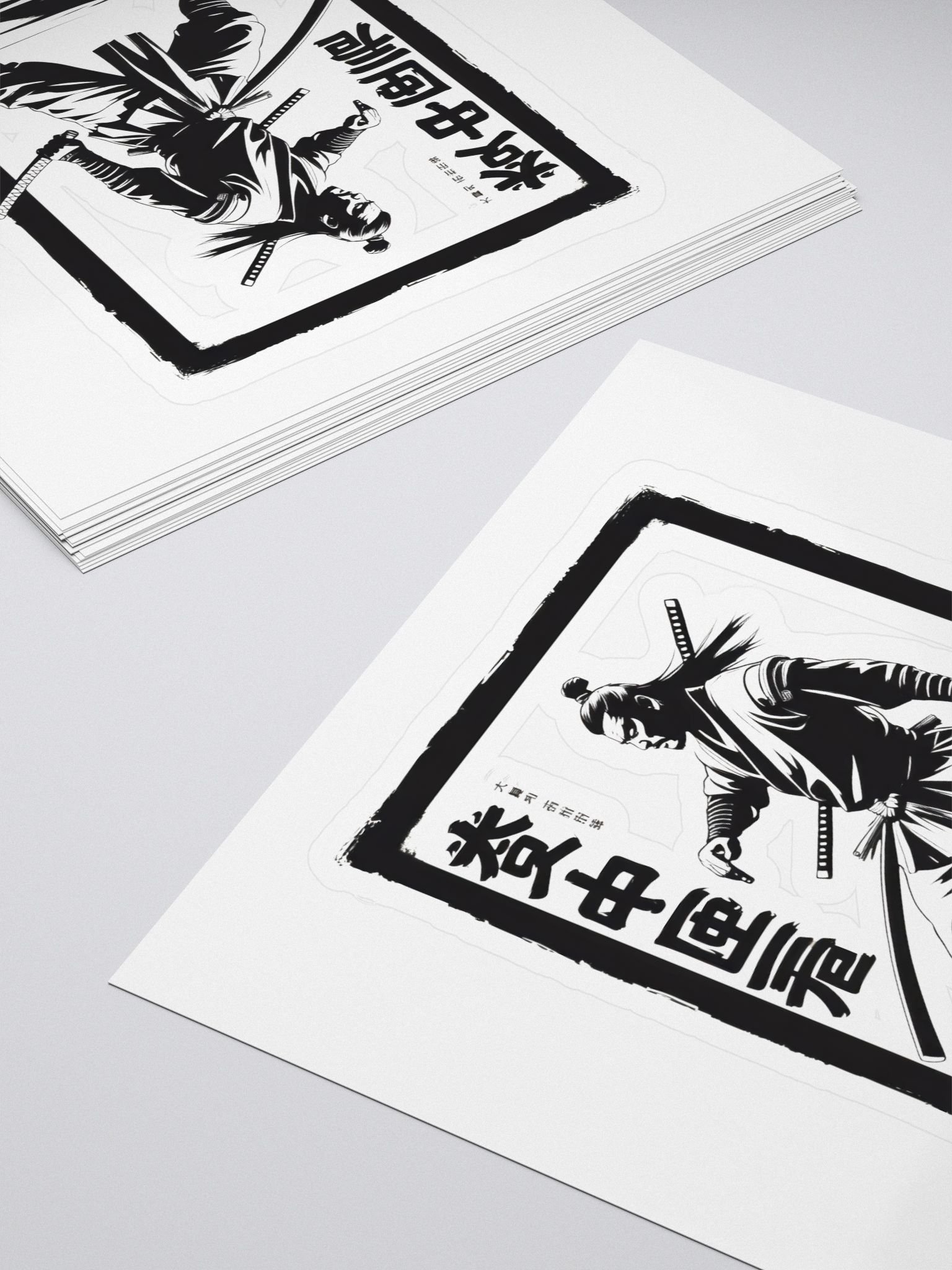 Samurai Action Kiss-Cut Stickers product image (4)