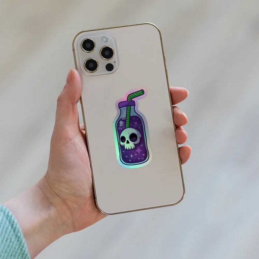 Skull Potion Holographic Sticker Set product image (8)