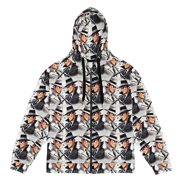 Dual Spy Pattern Zip-Up Hoodie product image (1)