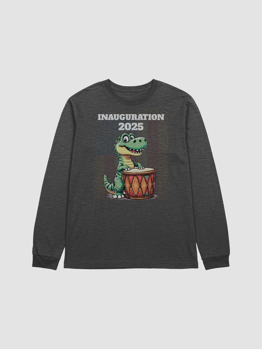 Inauguration 2025 Patriotic Dino Drummer Long Sleeve Tee product image (1)