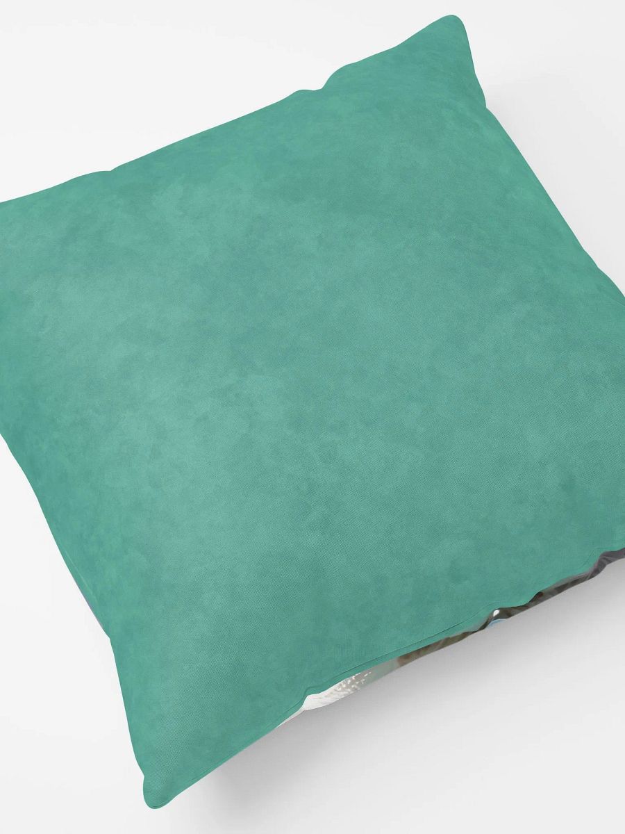 White Kitten with Snowflake Ornament Pillow product image (2)