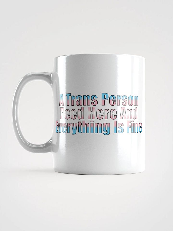 A Trans Person Peed Here Mug product image (1)