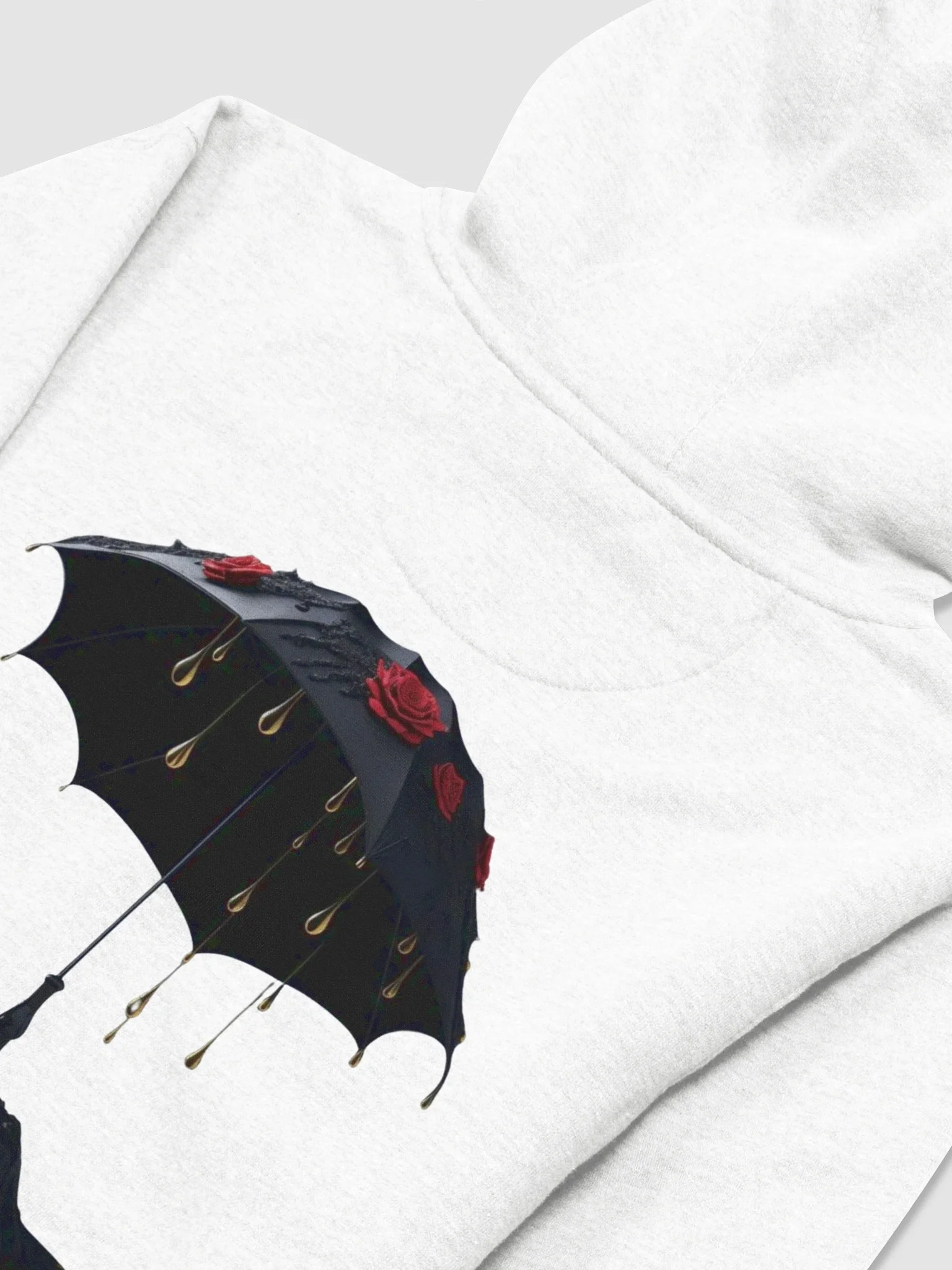Roses And Gold Drops Umbrella Hoodie product image (3)