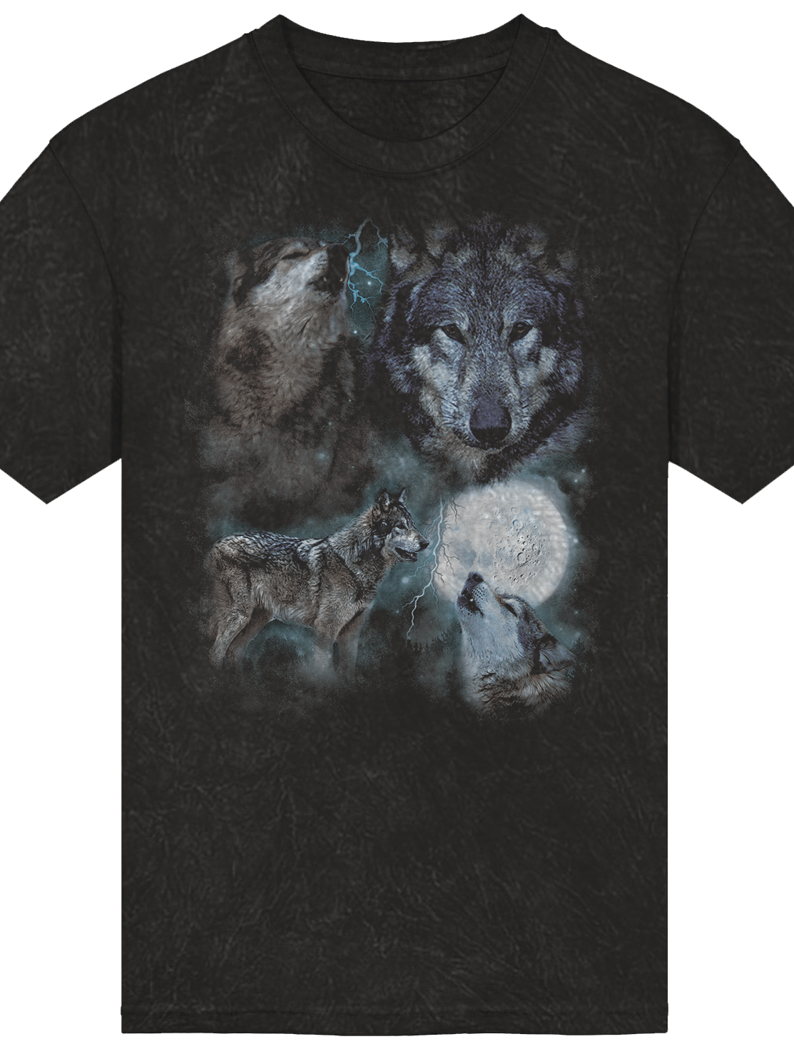 Wolf Acid Wash T-Shirt product image (1)