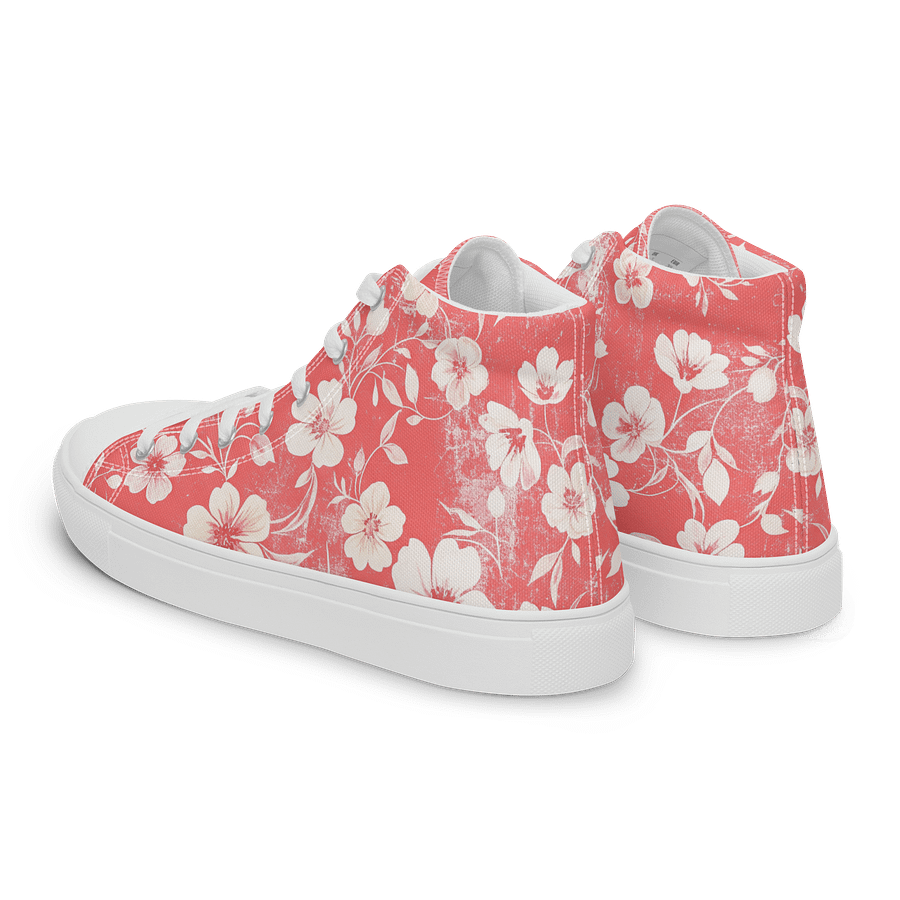 Vintage Floral High Top Canvas Shoes product image (5)