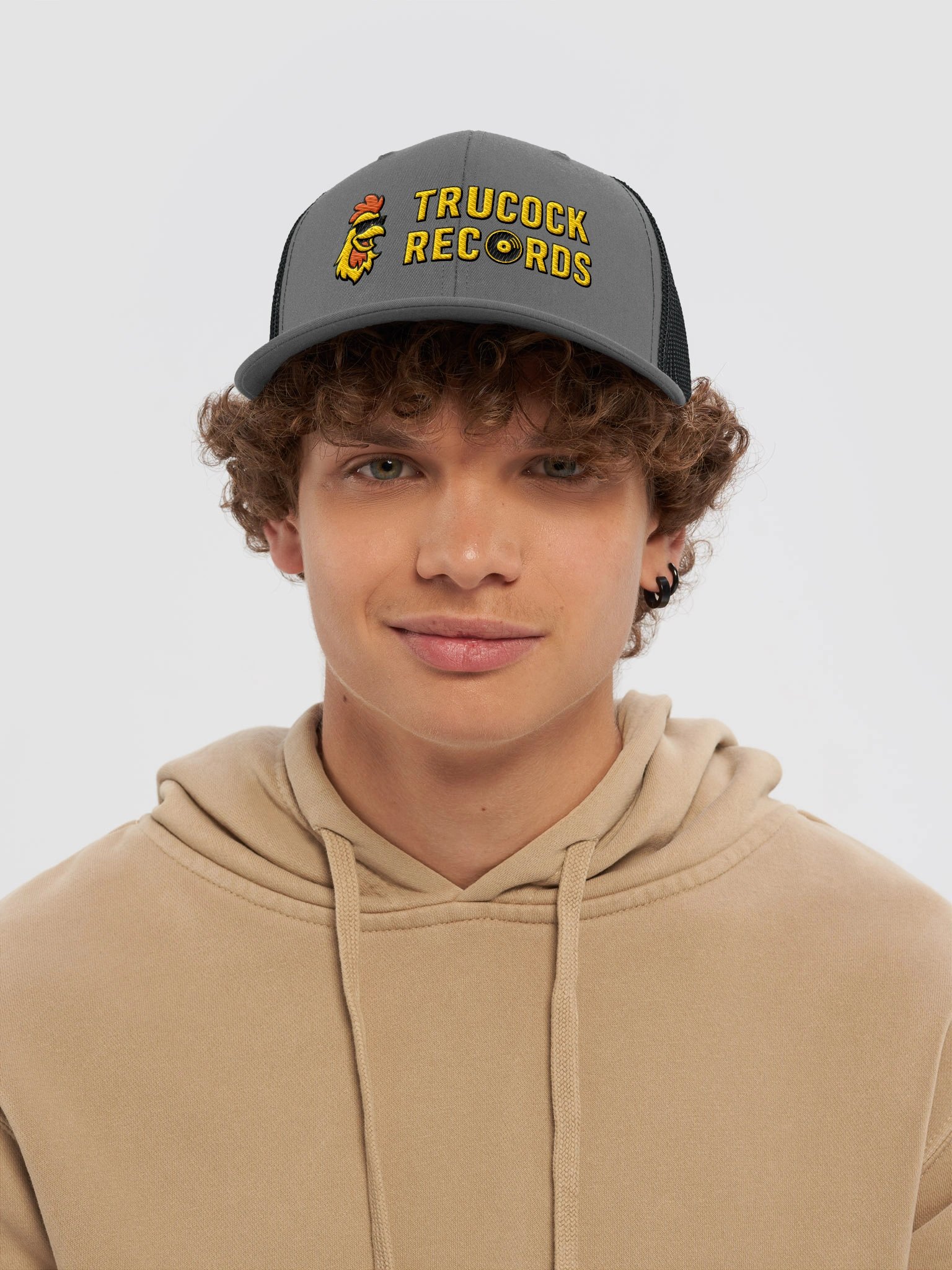 Trucock Records Hat, Charcoal product image (5)