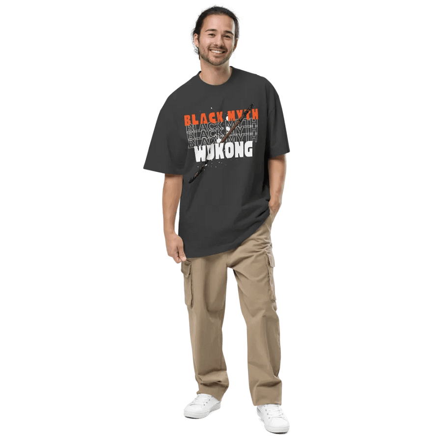 Wukong's Faded Myth Oversized Tee product image (6)