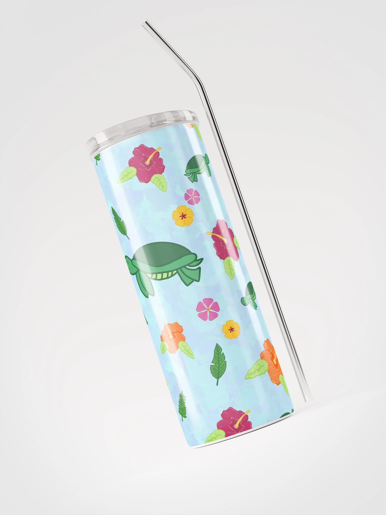 Tropical Turtle Pattern Stainless Steel Tumbler product image (4)