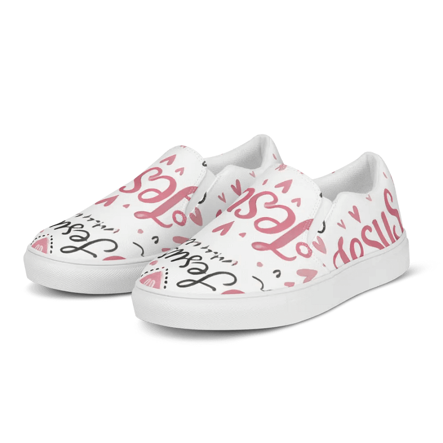 Jesus Is Love Women's Slip-On Canvas Shoes product image (5)