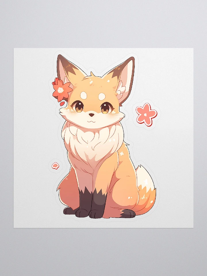 Flower Fox Sticker product image (1)