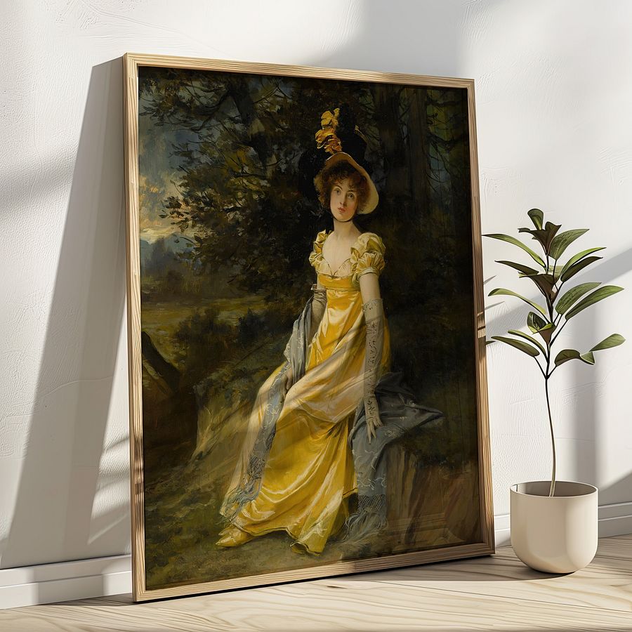 Yellow& Emerald Green Vintage Gallery Wall Set of 9 DIGITAL Prints product image (9)