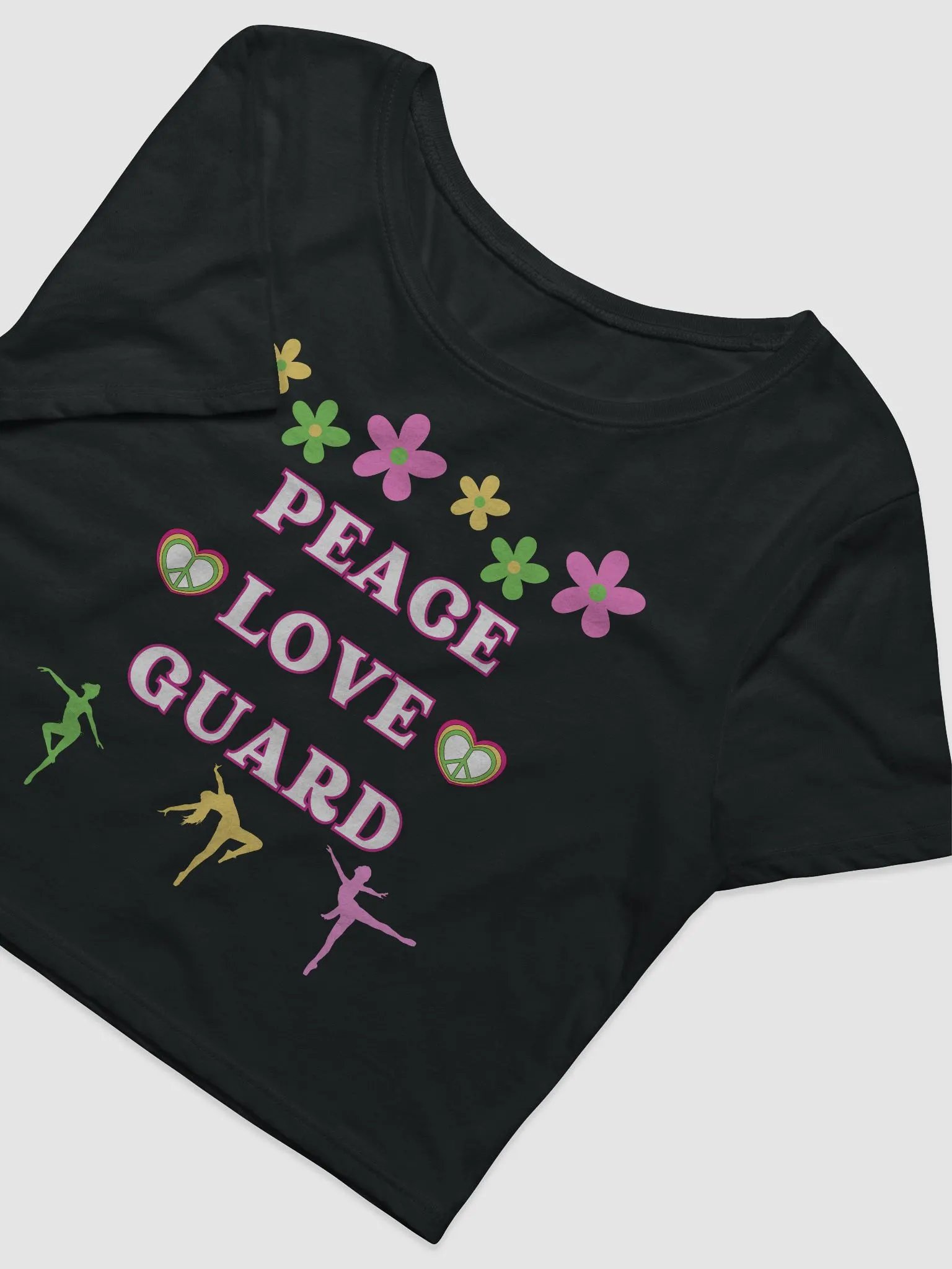PEACE. LOVE. GUARD Crop Top product image (4)