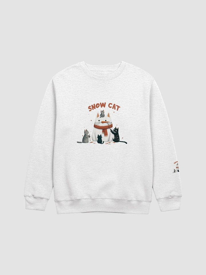 Snow Cat Whimsy Crewneck Sweatshirt product image (1)