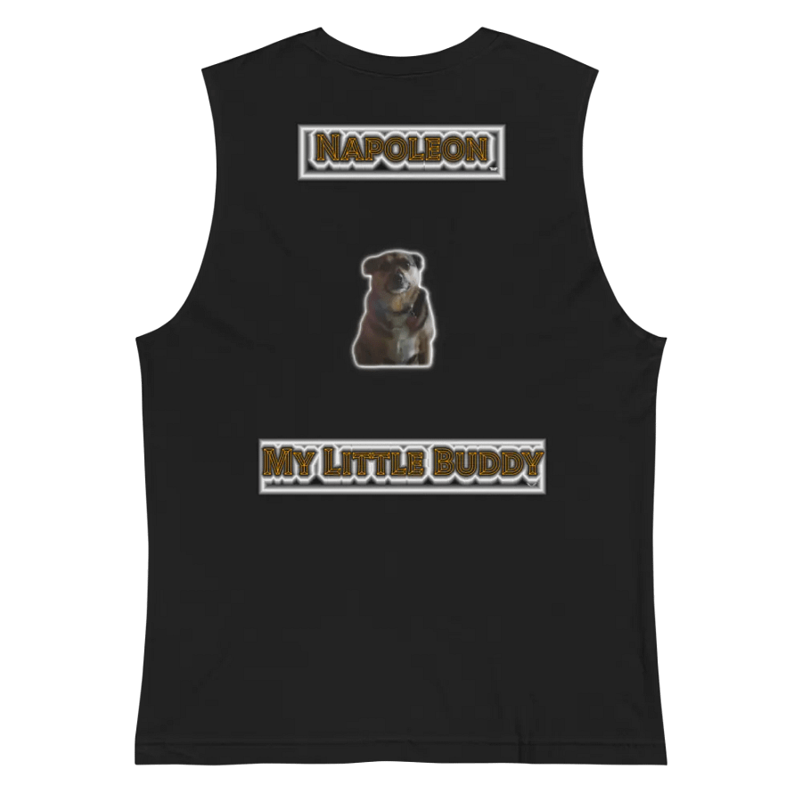 Napoleon My Little Buddy - Front Embroidered Dog Design 02- Muscle Tank product image (4)
