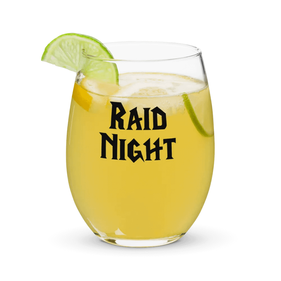 Raid Night | World of Warcraft | Wine Glass product image (7)