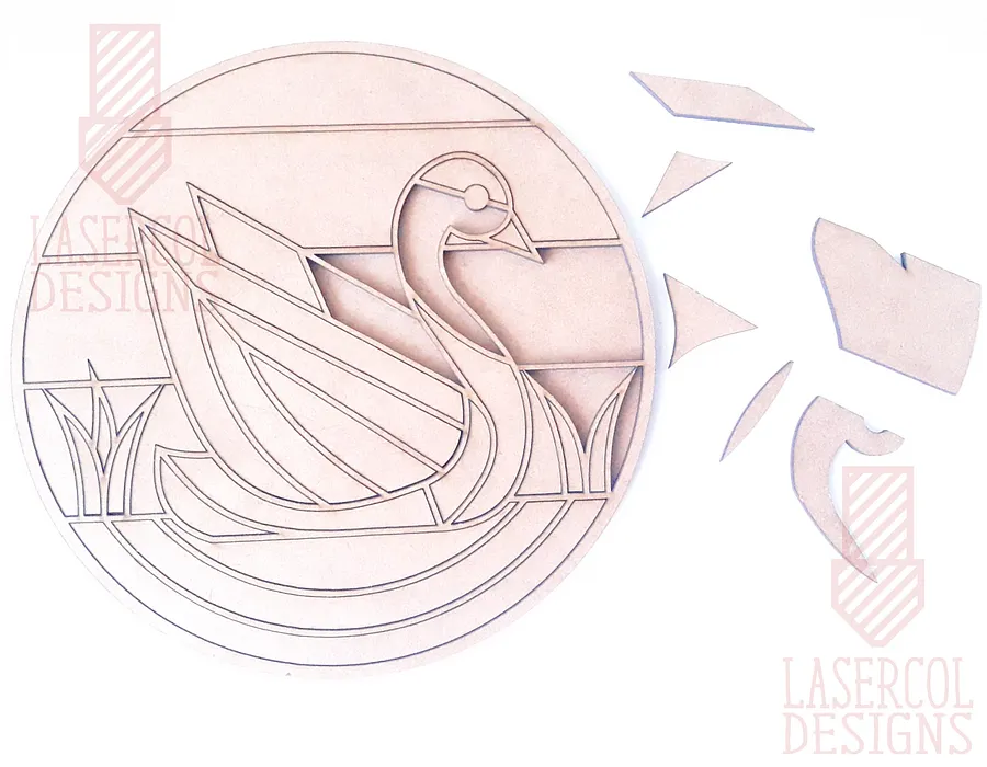 Swan Paint Kit DIY - Laser Cut Files product image (6)
