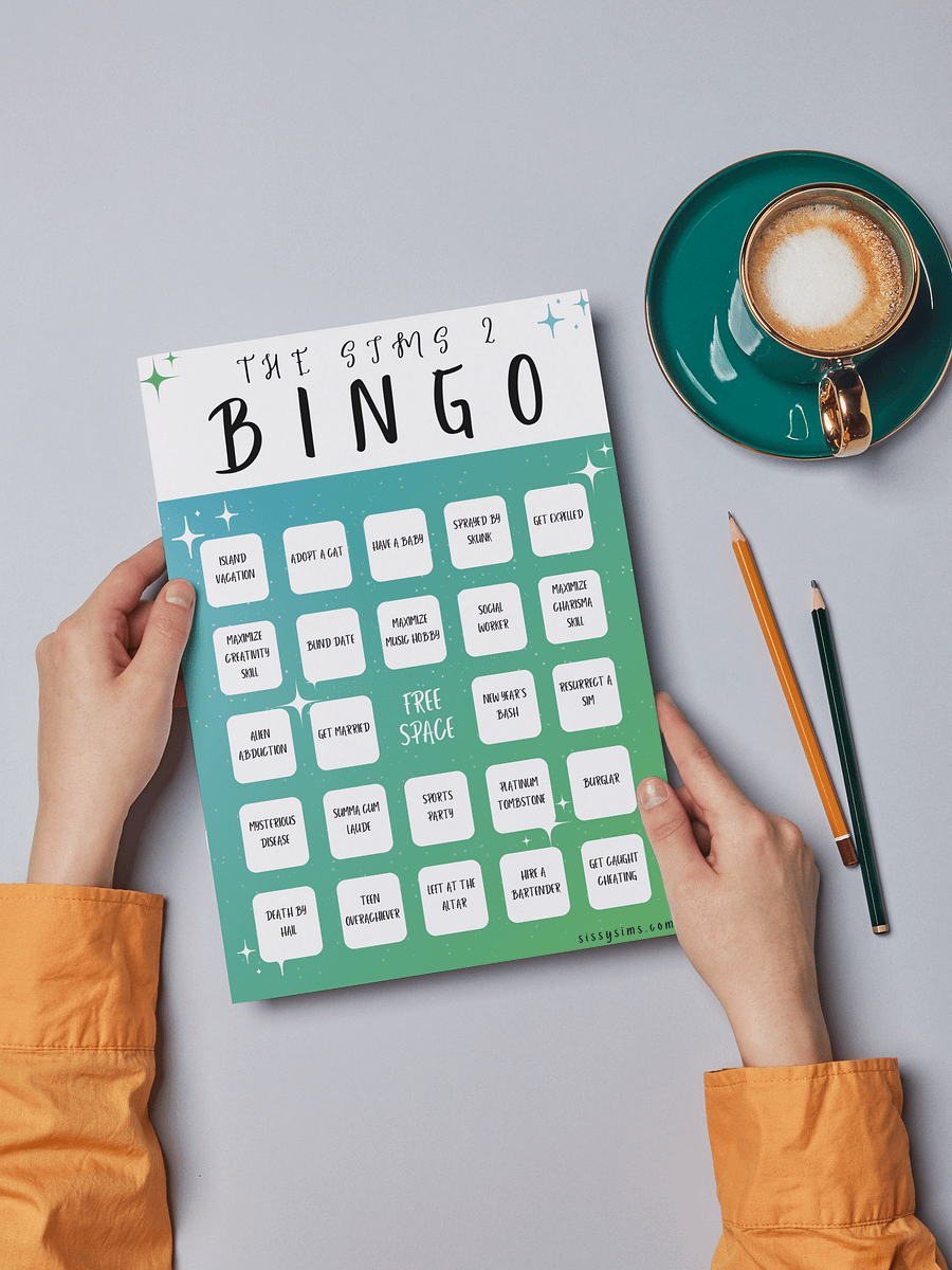 25 Sims 2 Bingo Cards (Digital Download) product image (1)