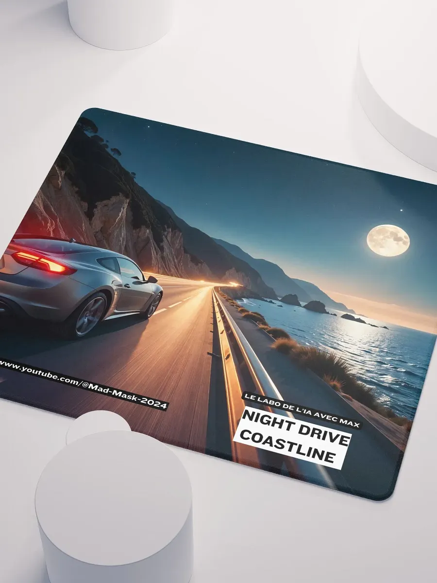 Mouse Pad Gaming Night Drive Coastline product image (3)