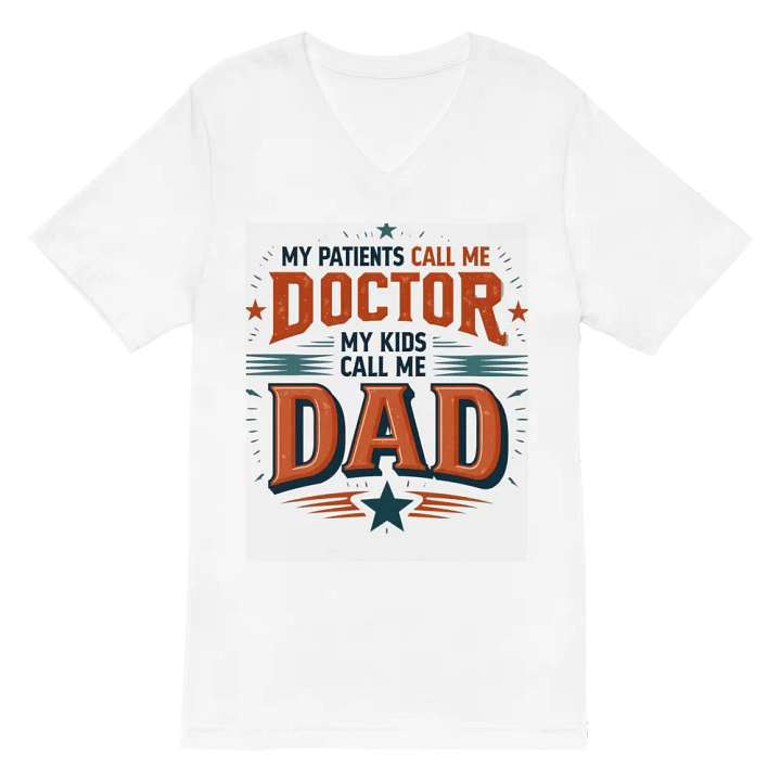 Doctor Dad Typographic T-Shirt product image (2)