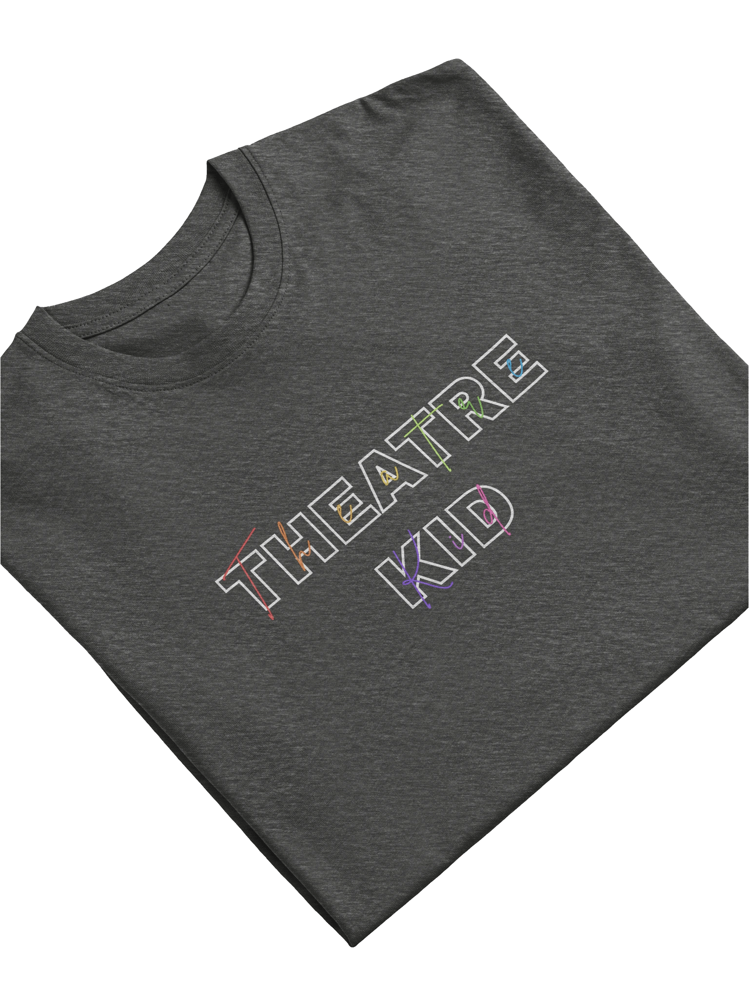 Theatre Kid, Block &Rainbow Script, TShirt product image (4)