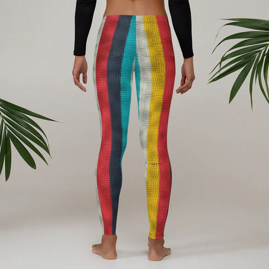 Leggings for Women: Colorful Stripes Print for Vibrant & Stylish Comfort product image (4)