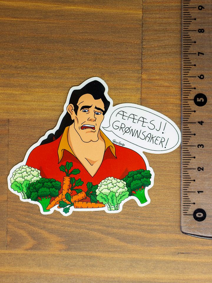 Æææsj, grønnsaker Sticker product image (2)