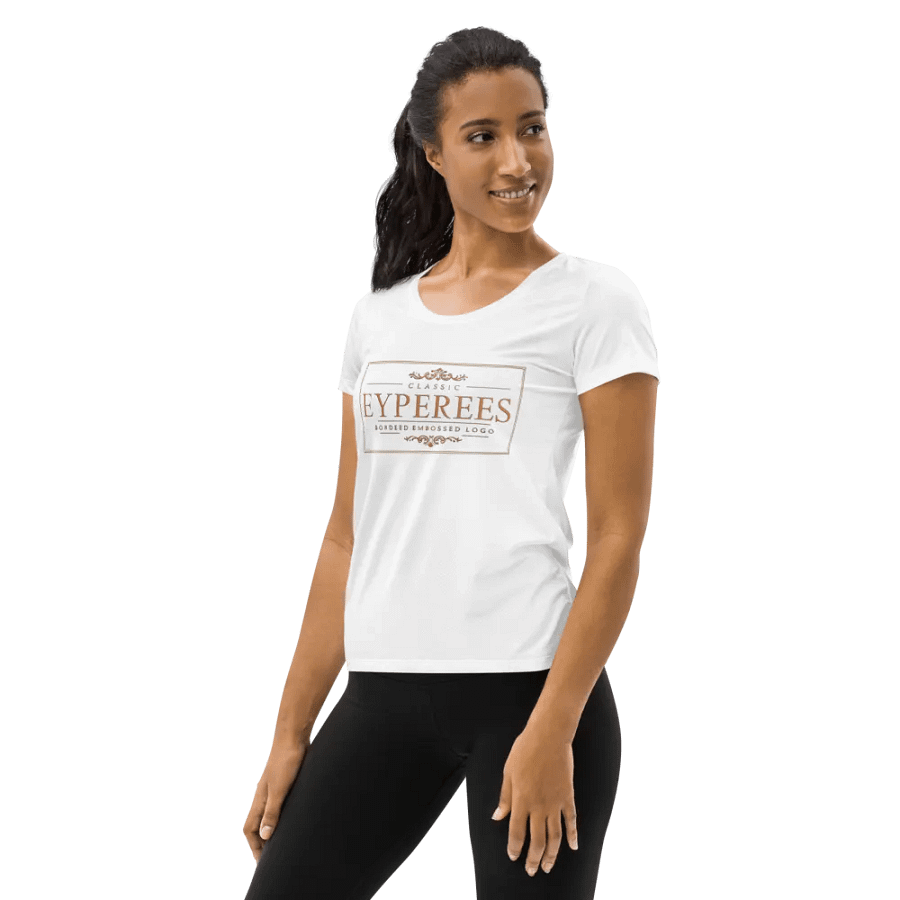 Classic Eyperess Embossed Women's Athletic Tee product image (3)