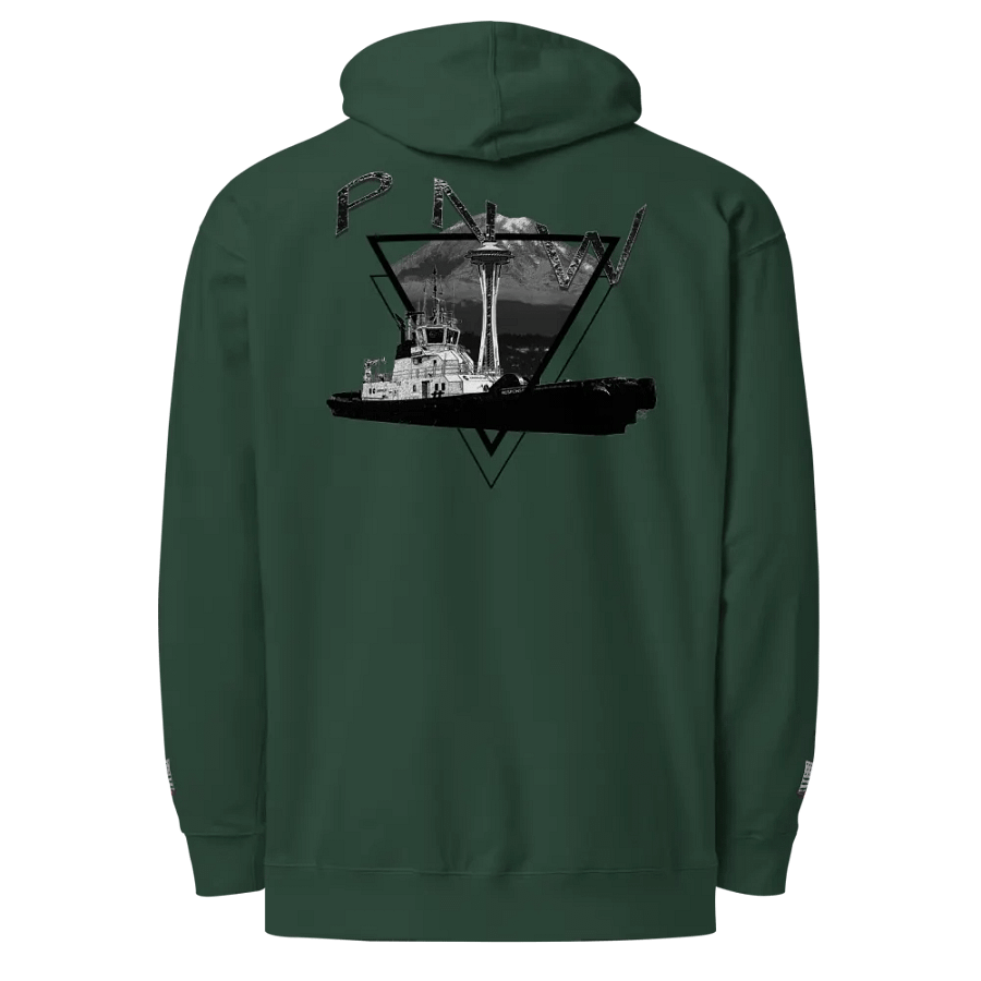 Tug Response Triangle-Mt Raine- PNW - Twin Anchor Front & sleeves (embroidered) product image (1)