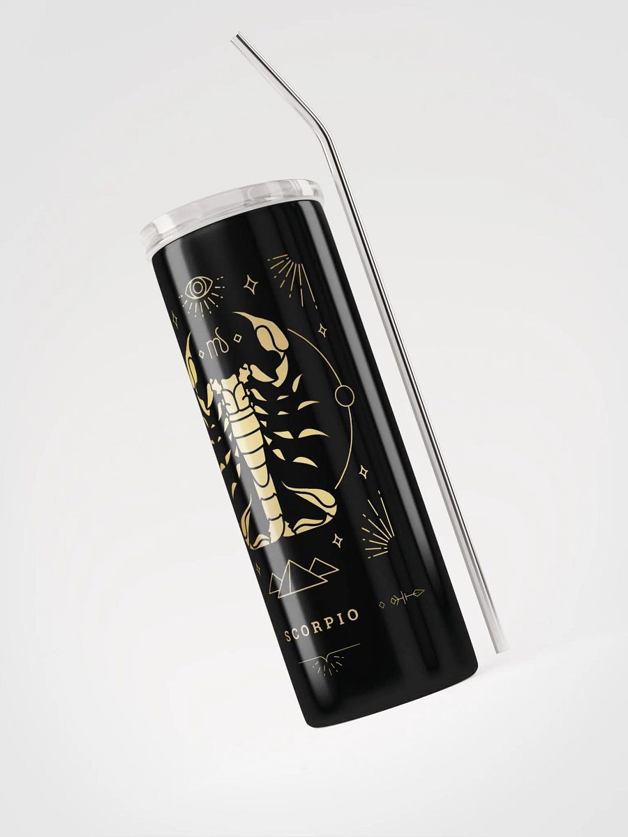 Elevate Your Spirits with our Celestial Scorpio Stainless Steel Tumbler | Eco-Friendly Elegance! product image (3)