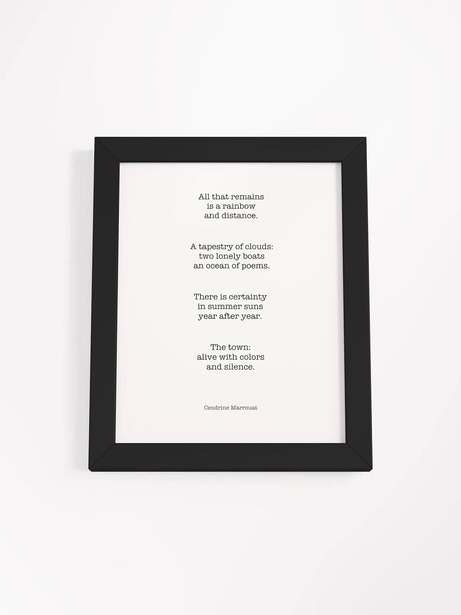 Four Haiku (Framed Poster) product image (5)