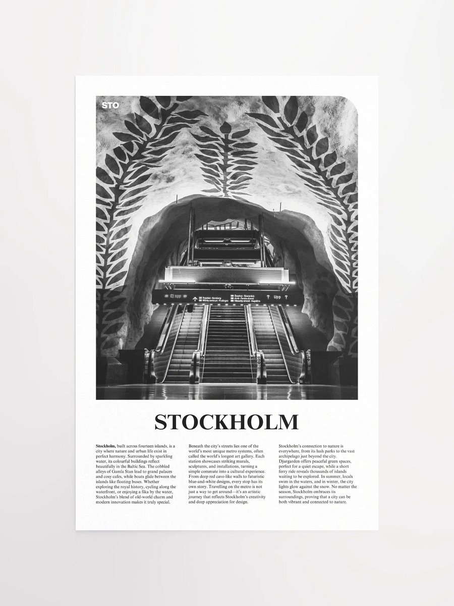 Stockholm 03 Newspaper Poster product image (11)
