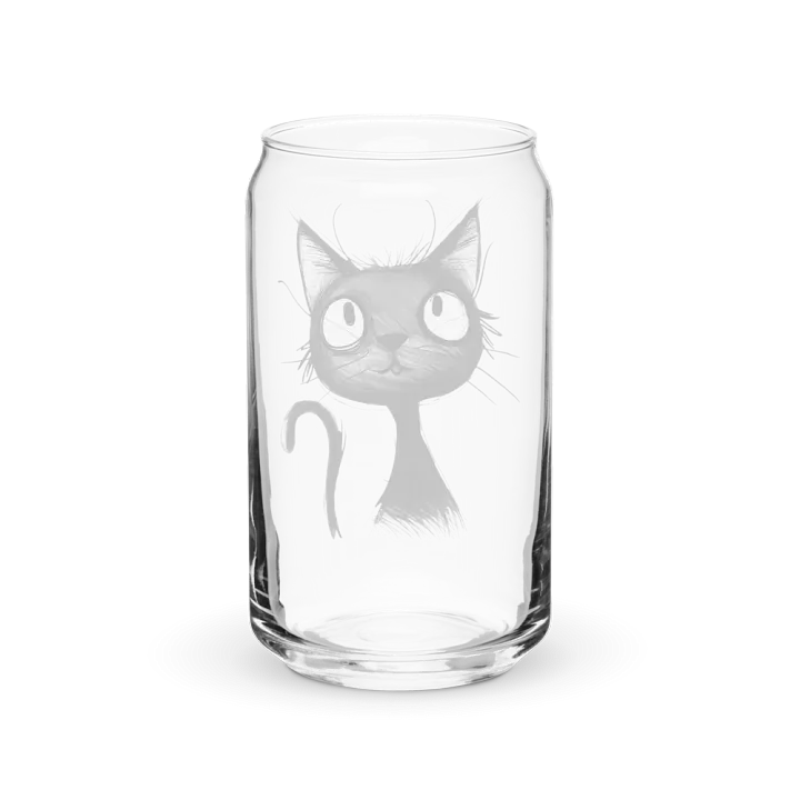 Black Kitty Glass Can product image (6)
