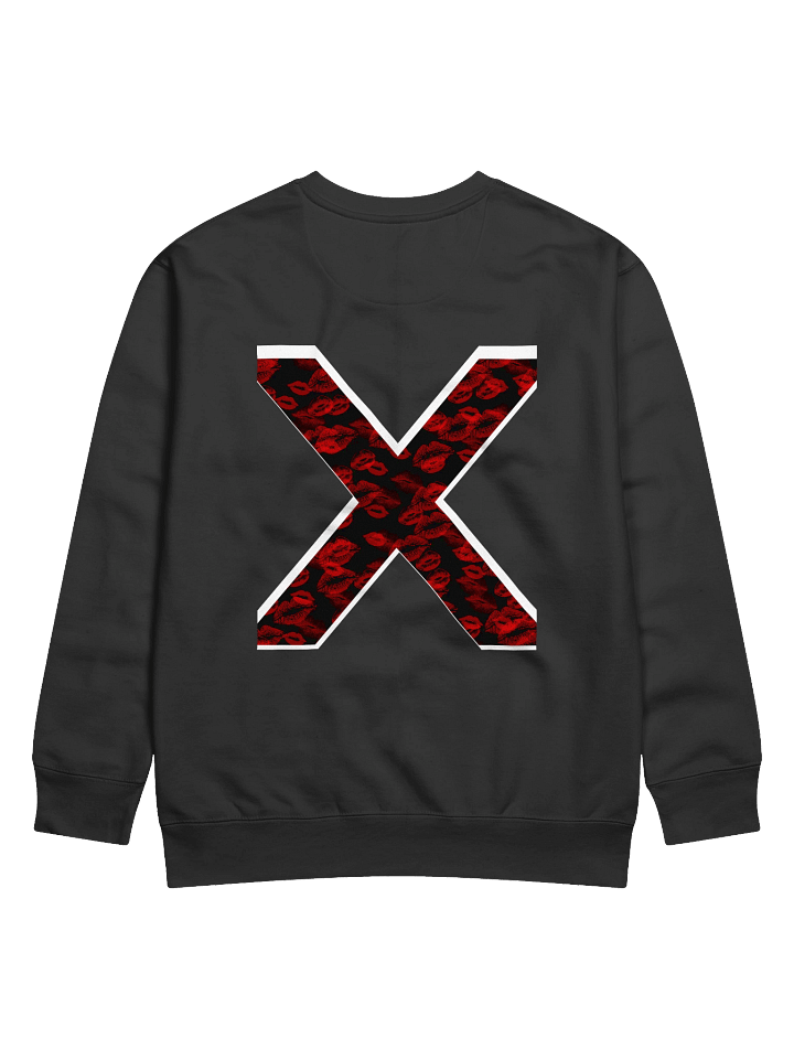 Black X Red Lipstick Kisses | Crewneck product image (1)