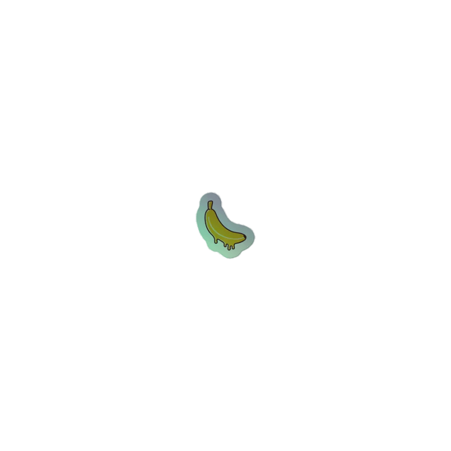 Drippin' Banana Holographic Sticker Sheet product image (1)