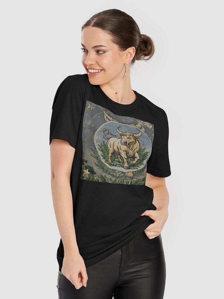 Supersoft Unisex Taurus Zodiac T-Shirt with Celestial Bull Design product image (1)